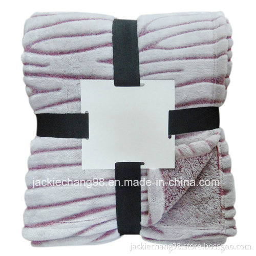 Discharge Printed Micro Flannel Adult Blanket (HR02AB017)